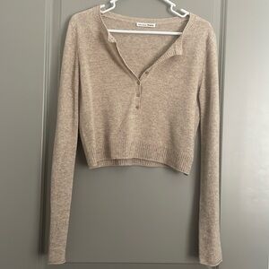 Reformation cashmere cropped sweater